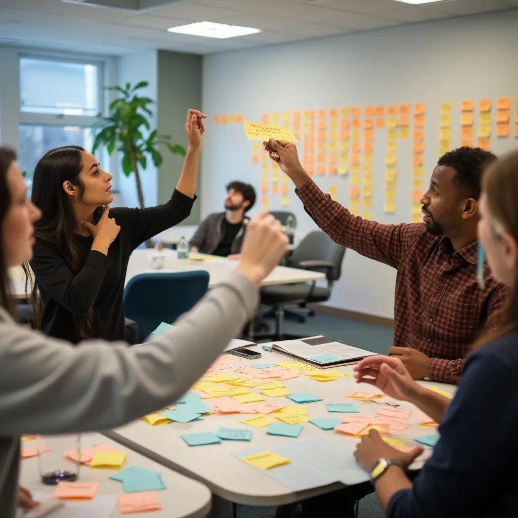 Workshop session with diverse participants